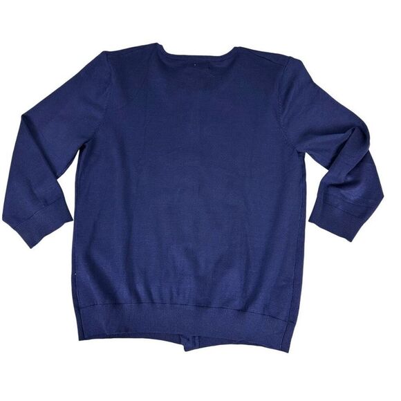 Spense Purple Button Front Cardigan 3/4 Sleeves XL - Picture 2 of 5